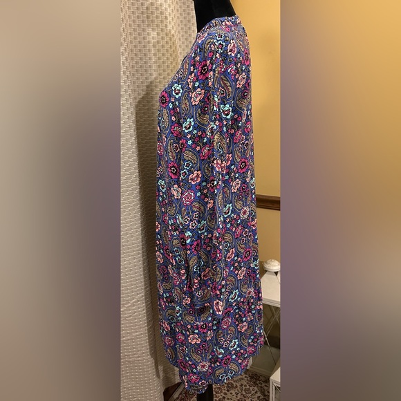 NWOT. Matilda Jane Thoughts & Dreams Floral Patterned Blue Dress - Picture 3 of 6